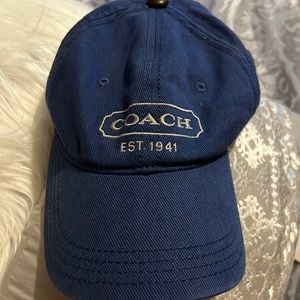 Coach hat navy blue